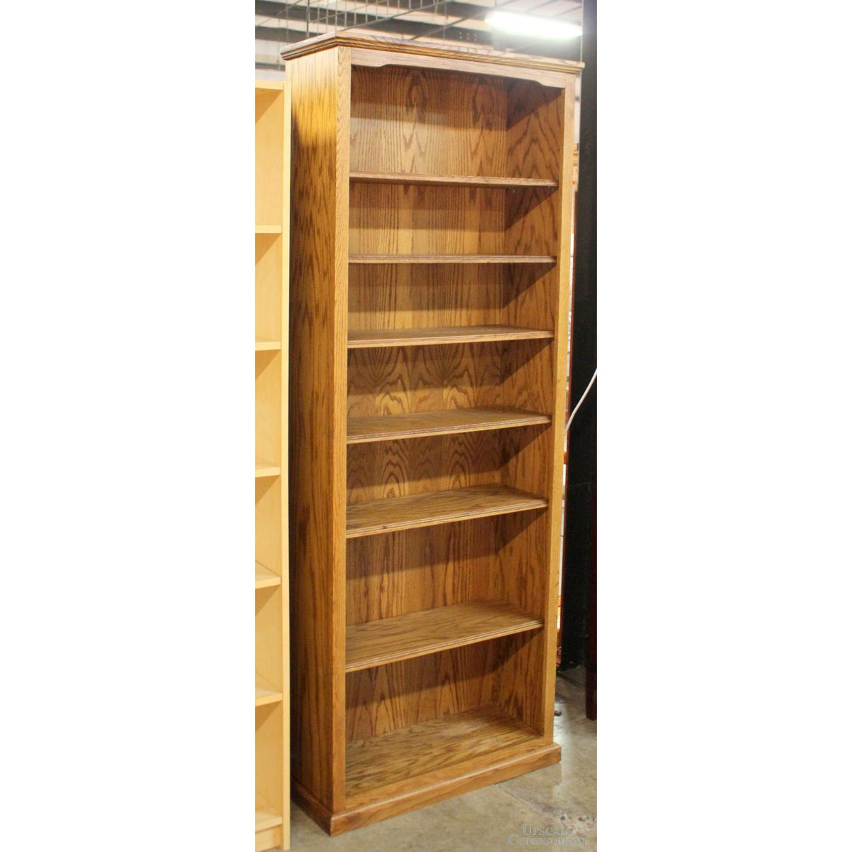 85'' Oak Bookshelf