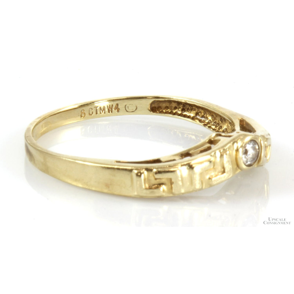 .06ct Diamond V-Shape Design 14K Gold Ring