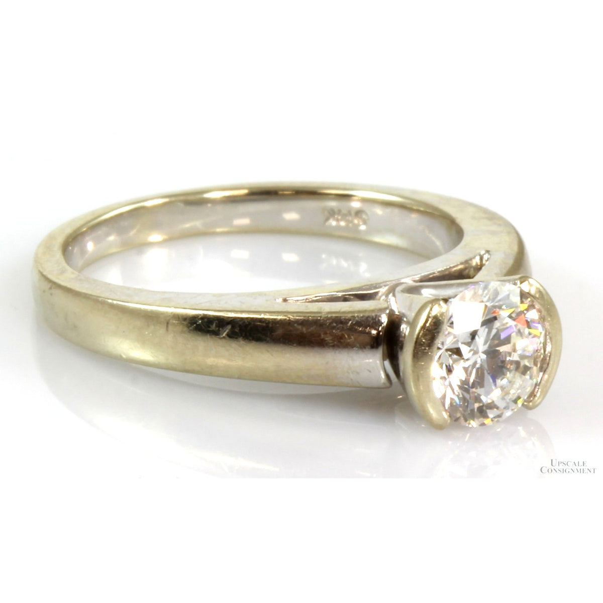 .71ct Diamond Engagement Wedding 14K White Gold Ring
