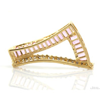 14K Gold 2.60ctw Pink Sapphire .38ctw Diamond Slide Pendant