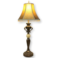 Table Lamp w/Beaded Leather Shade