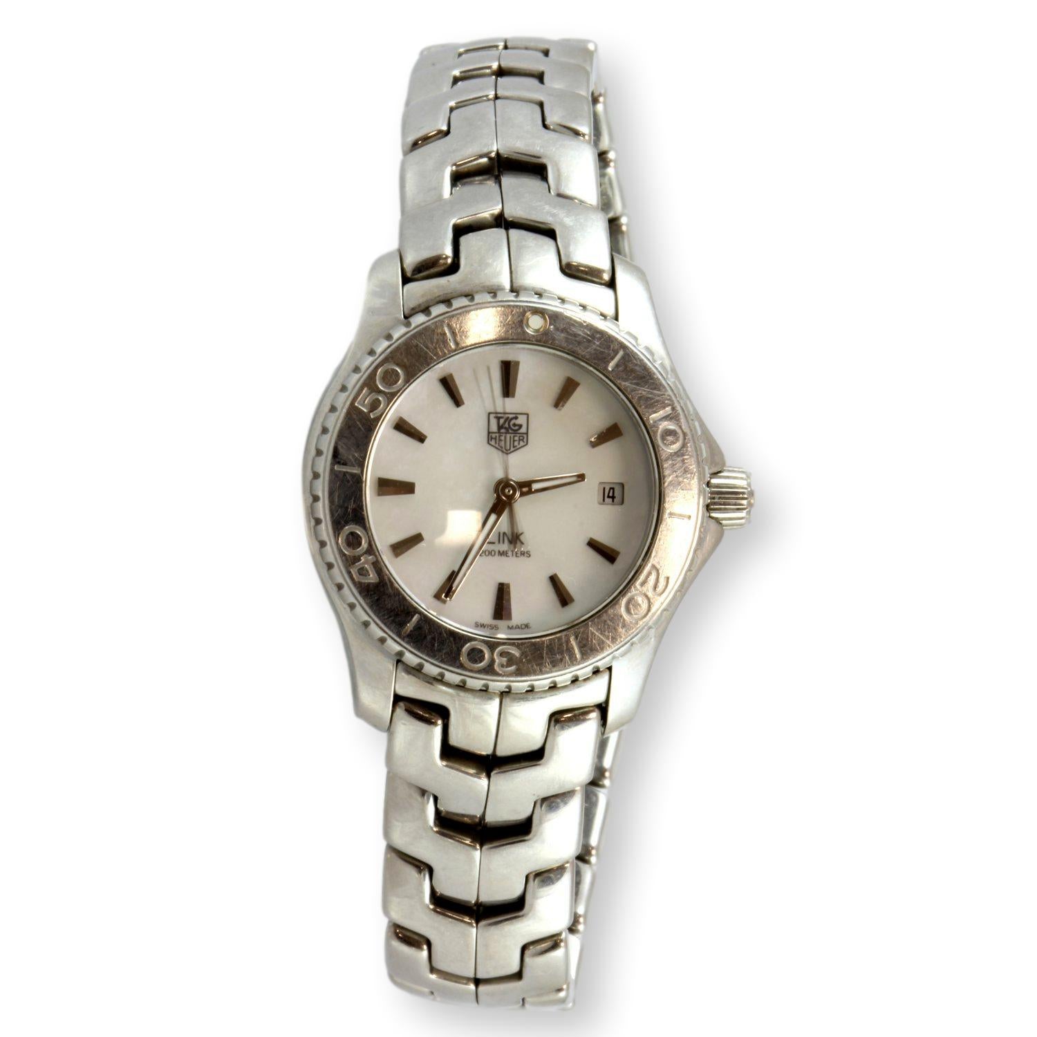 TAG Heuer Ladies Sports Watch Dive Bezel Date Function Link