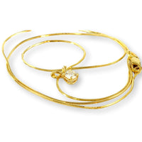 .27ctw Diamond Solitaire 18K Yellow Gold Pendant & Chain