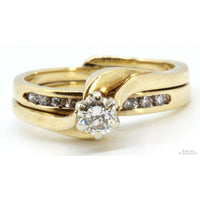 14K .47ctw Diamond Bridal Set - .29ct Diamond Engagement Ring