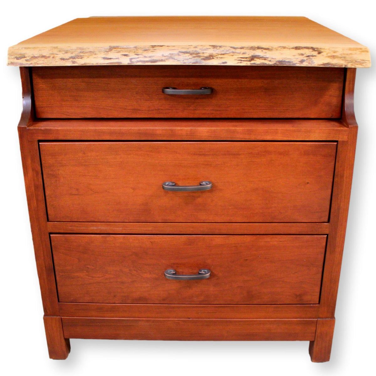 Amish Traditions Cherry Live Edge Nightstand