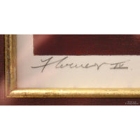 Framed Original Relief "Flowers IV" by Lee Phillips