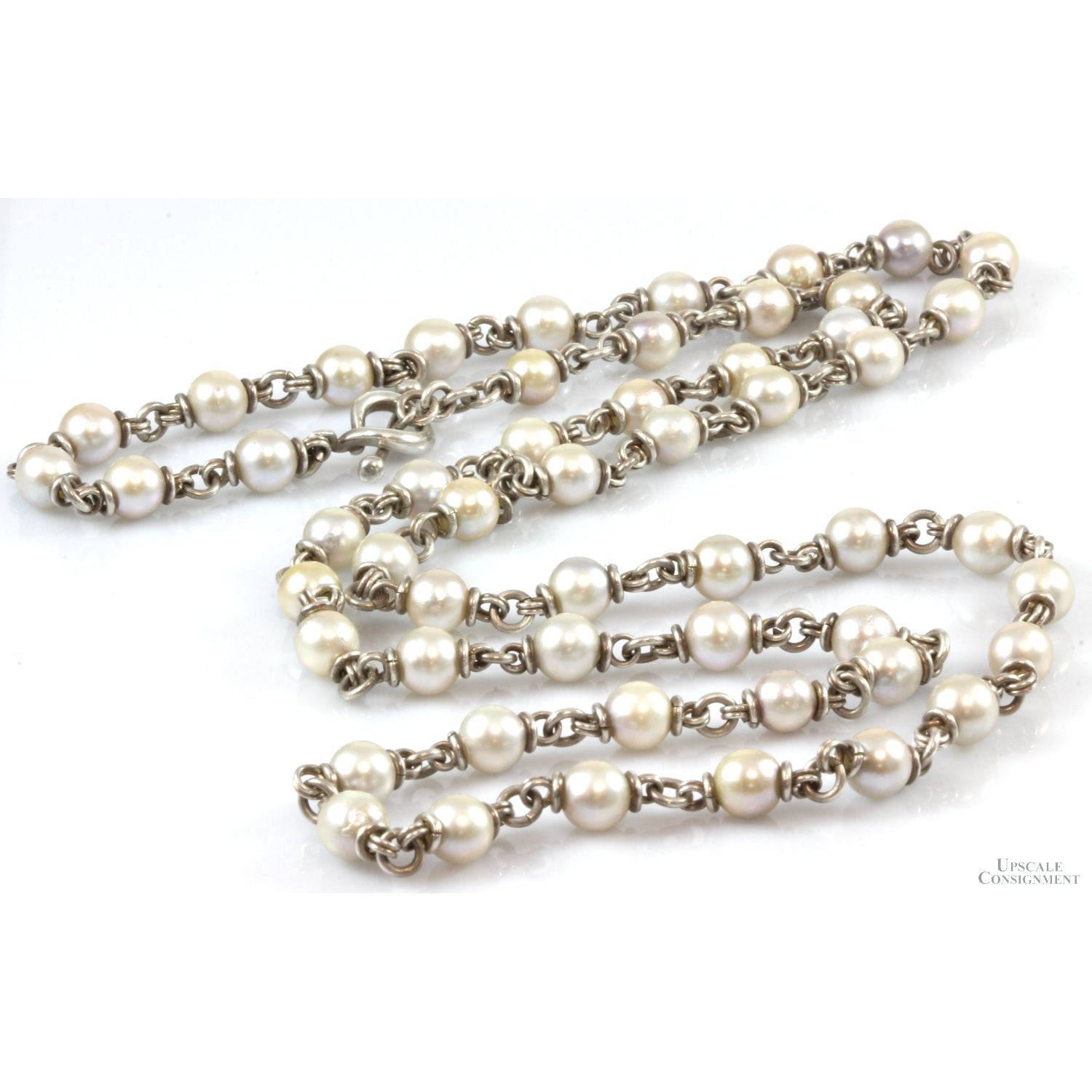 Michael Dawkins sterling silver with pearls offers 18 inches