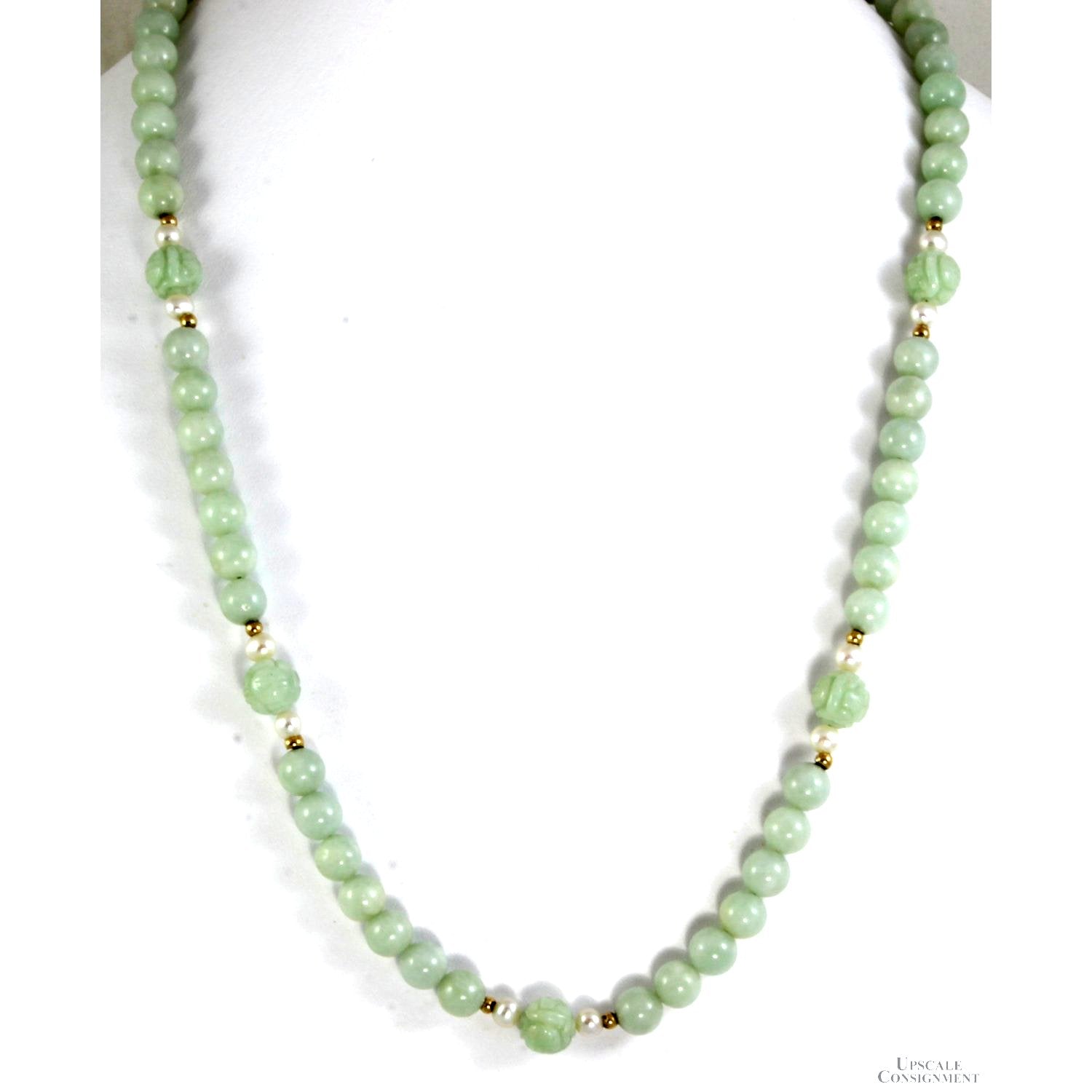 Light Yellowish Green Gemstone Double Layered Beaded Necklace | Gemzlane