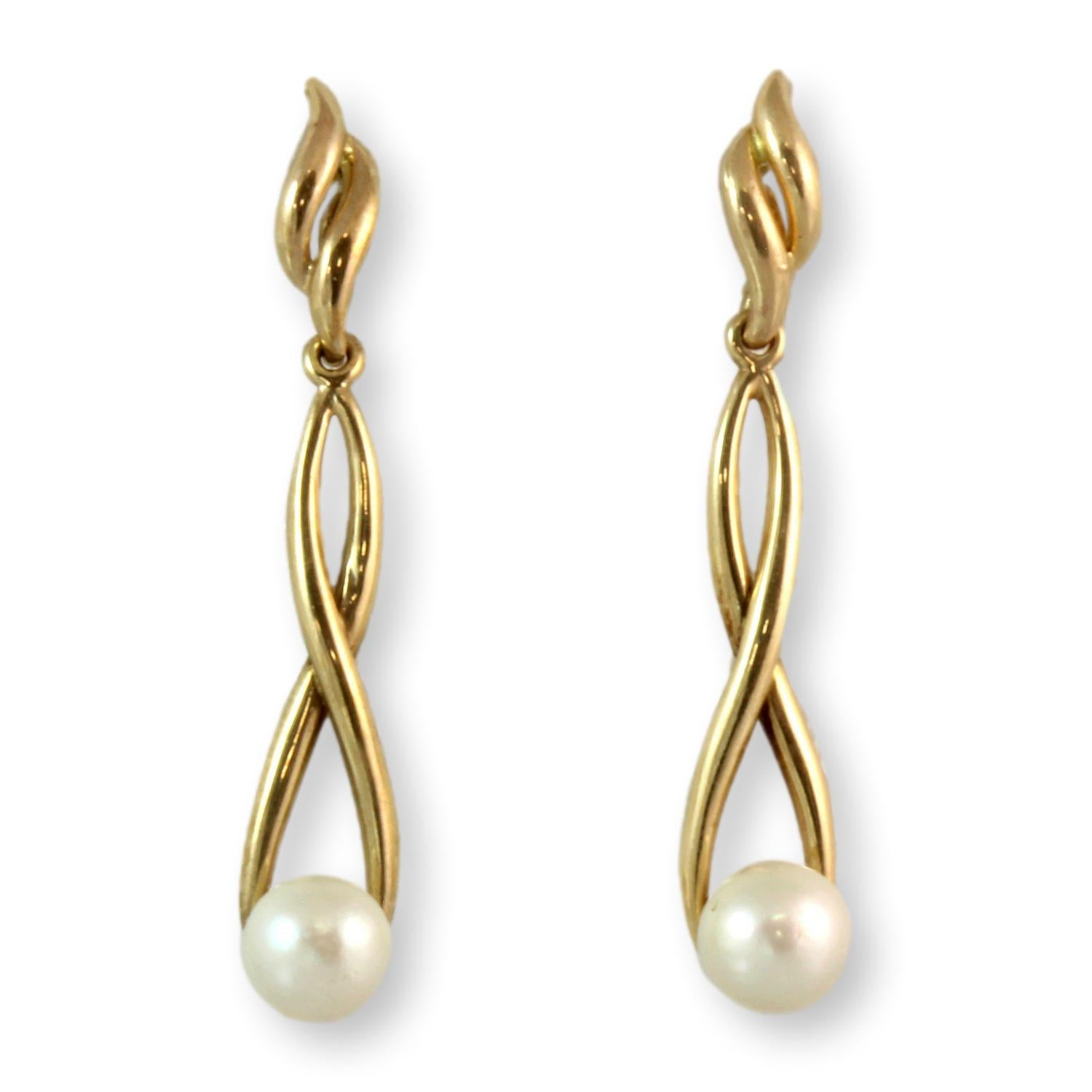 Buy Dangle Pearl Earrings for Wedding, Freshwater Pearl Long Chain Earrings,  Gold Pearl Drop Earrings, Silver Dangle Earrings, Clip on Earrings Online  in India - Etsy