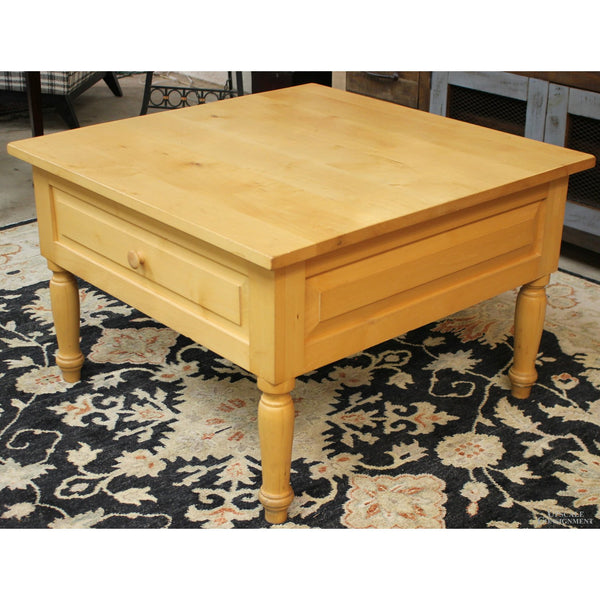 Knotty Pine Coffee Table w/ Drawer