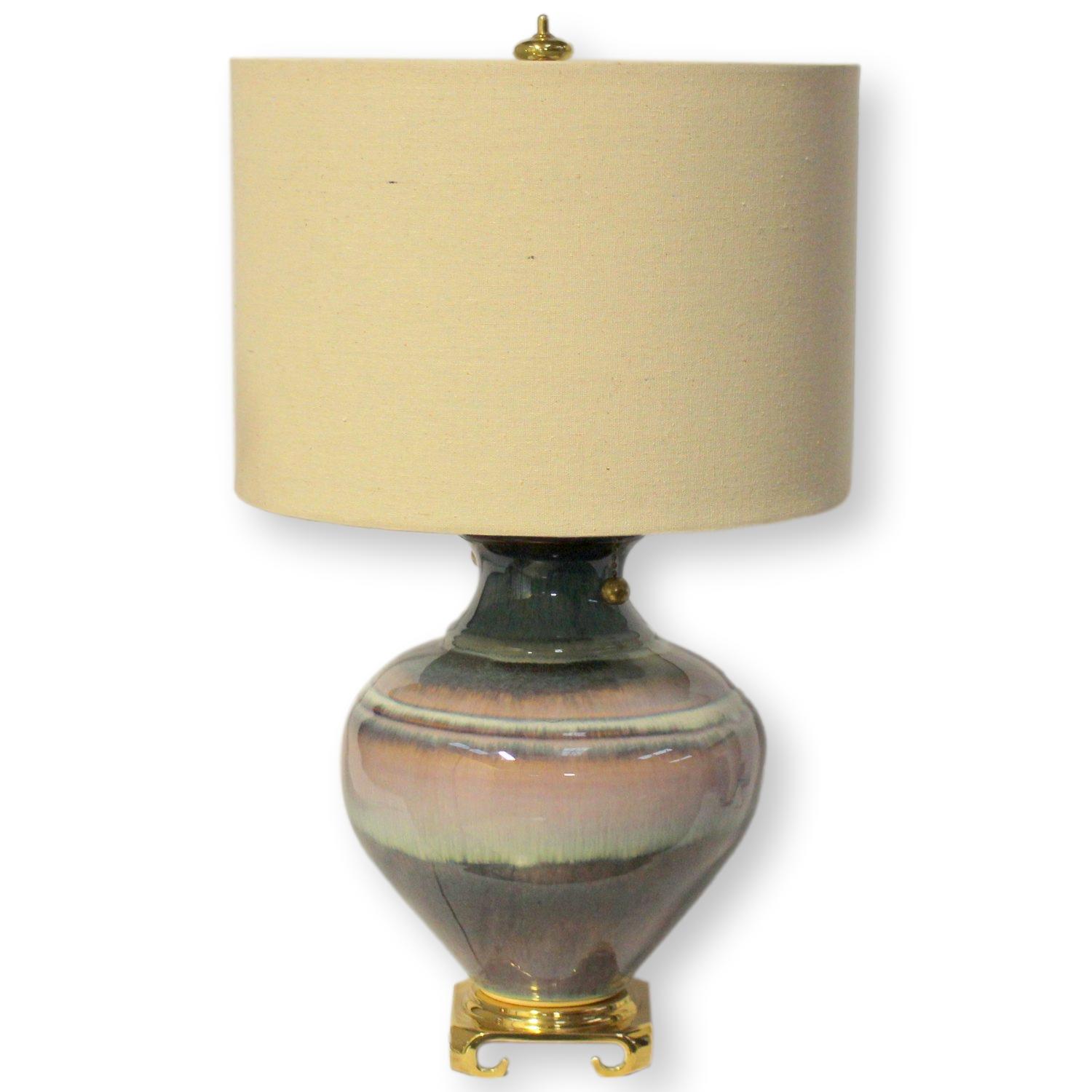 Glazed Ceramic Table Lamp