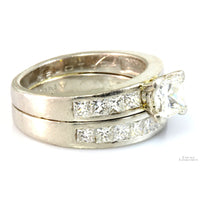 2.05ctw Diamond Platinum Engagement & Wedding Ring Set