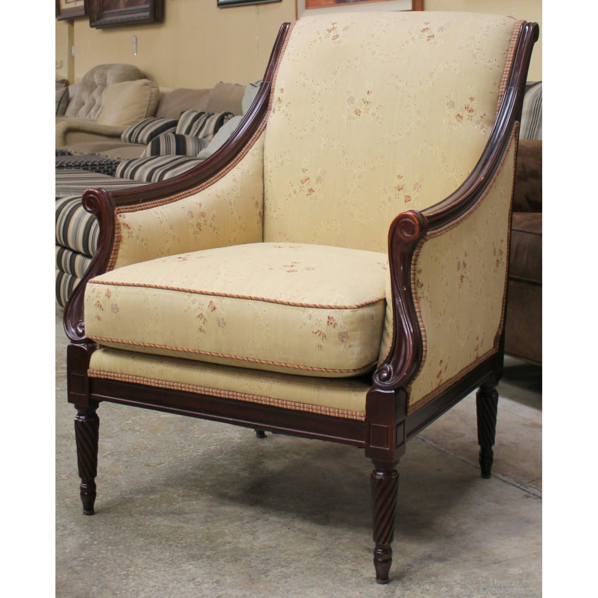 Calico Corners Floral Accent Chair