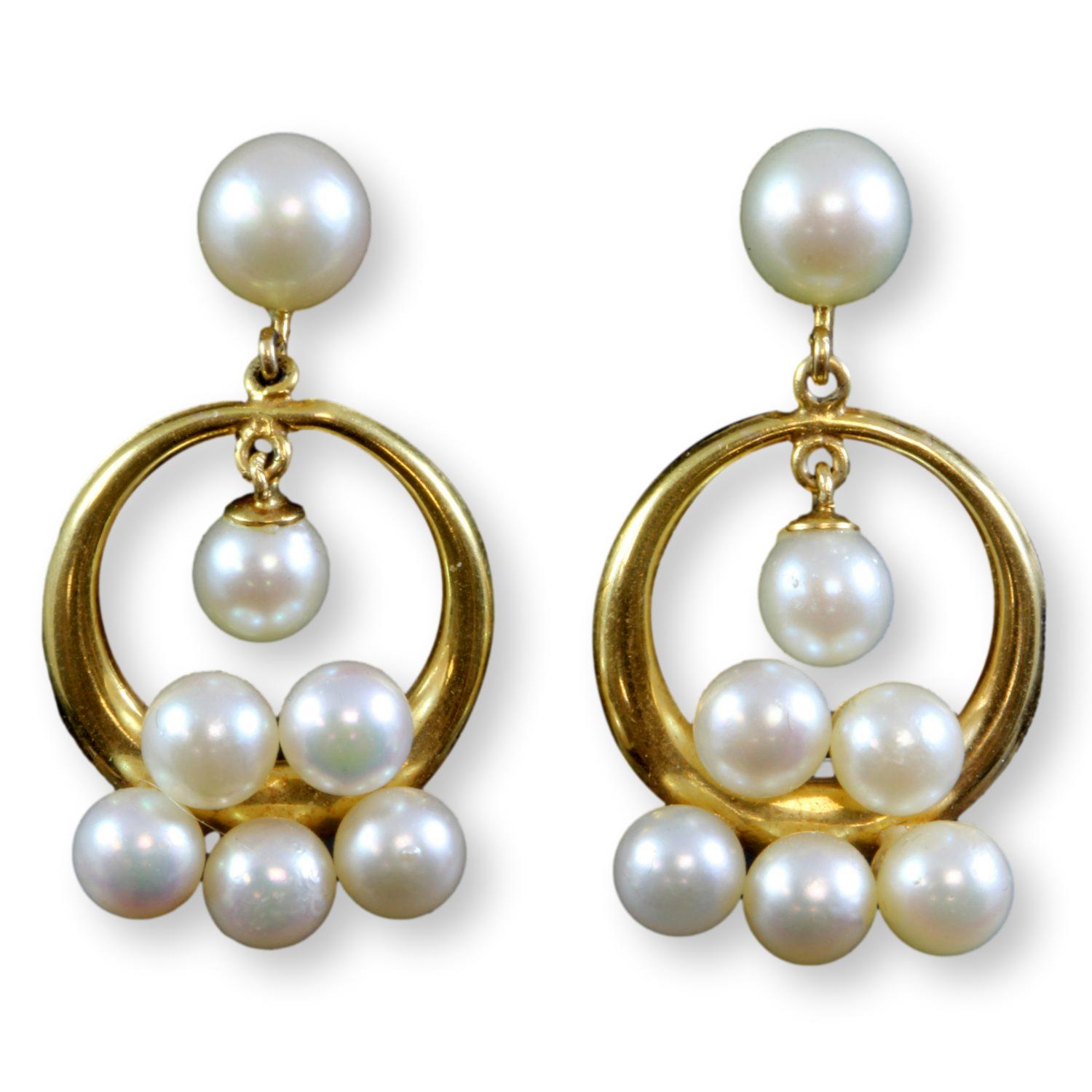 Earring – Bugudi - Pearl Bunch | Gujjadi Swarna Jewellers