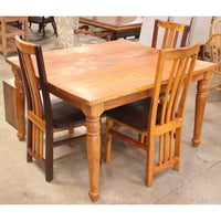 Reclaimed Wood Dining Table w/Bench & 3 Chairs