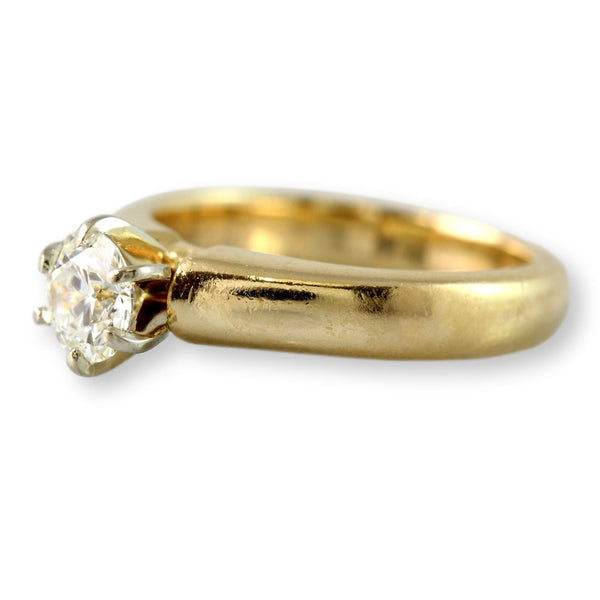 .50ct Diamond 14K Yellow Gold Engagement Ring - GIA Report
