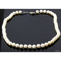 5.7-5.9mm Cultured Pearl 15" Strand - 14K Gold Clasp