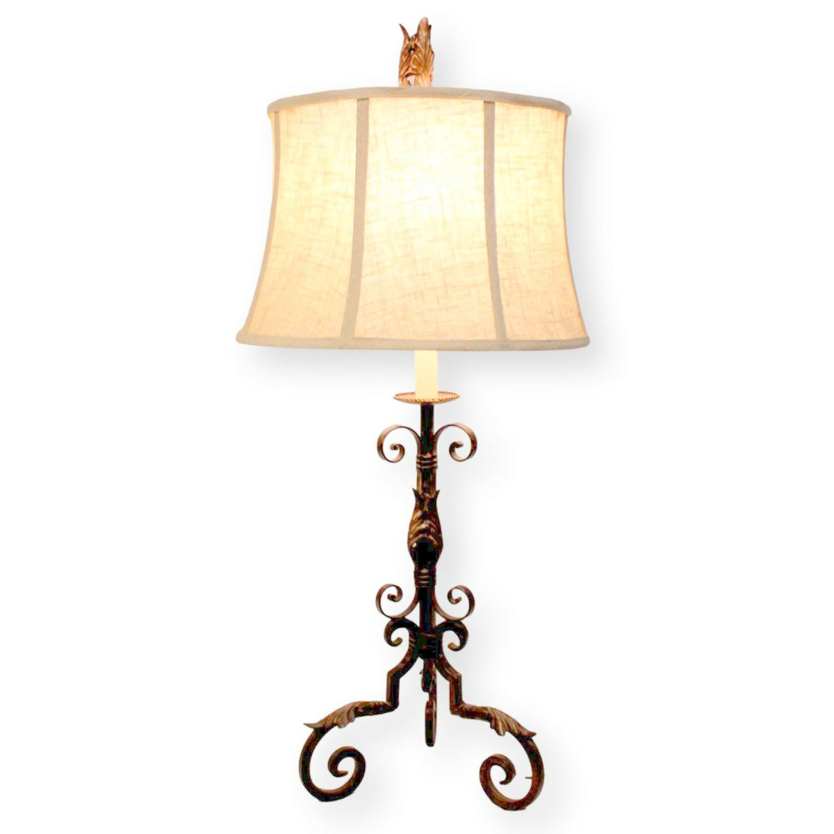Uttermost Iron Scroll Table Lamp