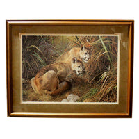 Framed Limited Edition Lithograph ‘ Shadows in the Grass’ by Carl Brenders